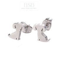 Stainless Steel Dog Stud Earring
