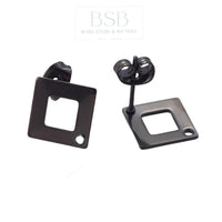 Stainless Steel Rhombus Stud Earring
