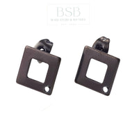 Stainless Steel Rhombus Stud Earring
