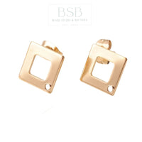 Stainless Steel Rhombus Stud Earring
