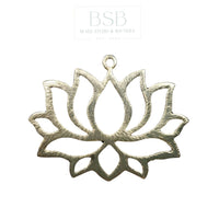 Lotus Flower Gold Plated Pendant