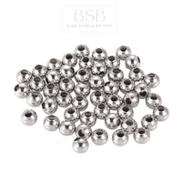 4mm Stainless Steel Beads Spacer (50pcs)
