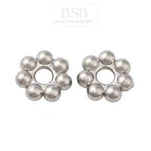 Stainless Steel Flower Spacer (6pcs)