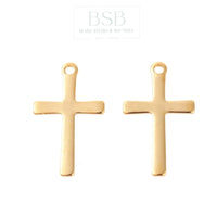 Stainless Steel Cross Pendant (3pcs)
