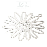 Stainless Steel Sunflower Pendant
