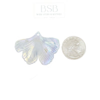 Ginkgo Leaf Acrylic Beads  (2pcs)
