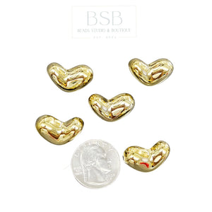 CCB Plastic Heart Beads (2pcs)