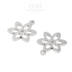 Stainless Steel Flower Pendant