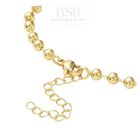 Brass 4mm Ball Gold Plated 18K Bracelet Making
