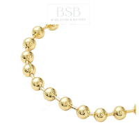 Brass 4mm Ball Gold Plated 18K Bracelet Making
