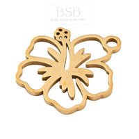 Stainless Steel Flower Pendant
