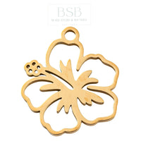 Stainless Steel Flower Pendant
