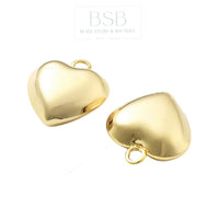 Heart 3D Gold Plated 18K Pendant
