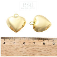 Heart 3D Gold Plated 18K Pendant
