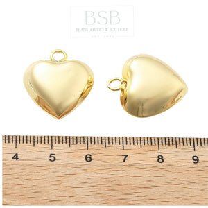 Heart 3D Gold Plated 18K Pendant