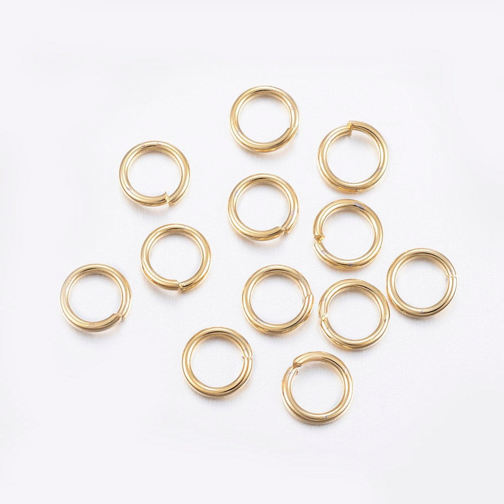 8mmx1.2mm Stainless Steel Jump Rings (20pcs)