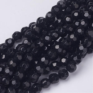 8mm Normal Glass Faceted Beads Strand