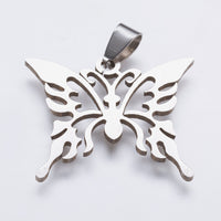 Stainless Steel Butterfly Pendant