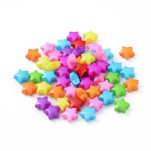 Acrylic Star Beads Spacer (20pcs)