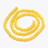 8mm Rondelle Glass Beads Strand
