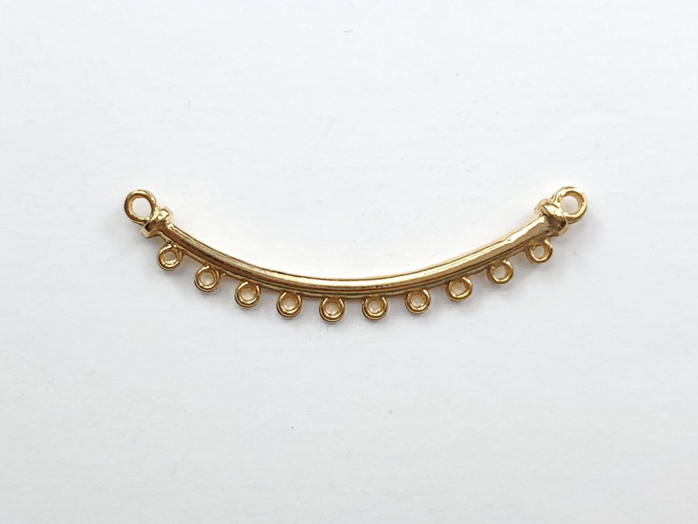 Bar with 10 Holes Gold Filled Link