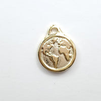 World Map Gold Filled Pendant