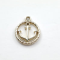 Anchor Medal Gold Plated Pendant