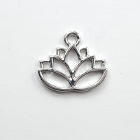 Lotus Flower Silver Plated Pendant