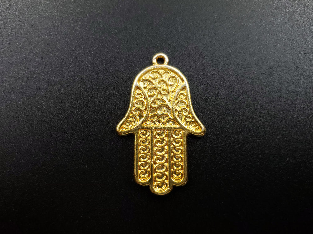 Hamsa Hand Gold Plated Pendant
