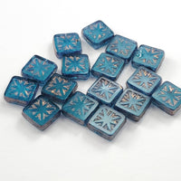 Square Czech Crystal Beads