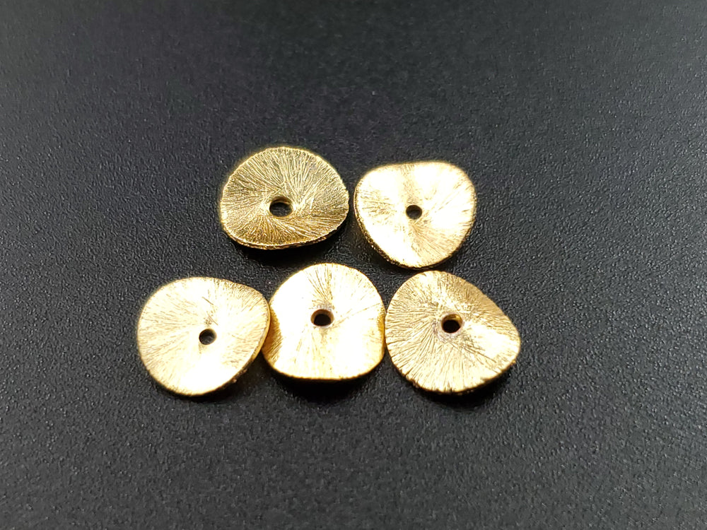 Flat Round Gold Plated Spacer