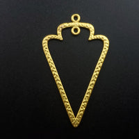 Triangle Gold Plated Pendant (2pcs)