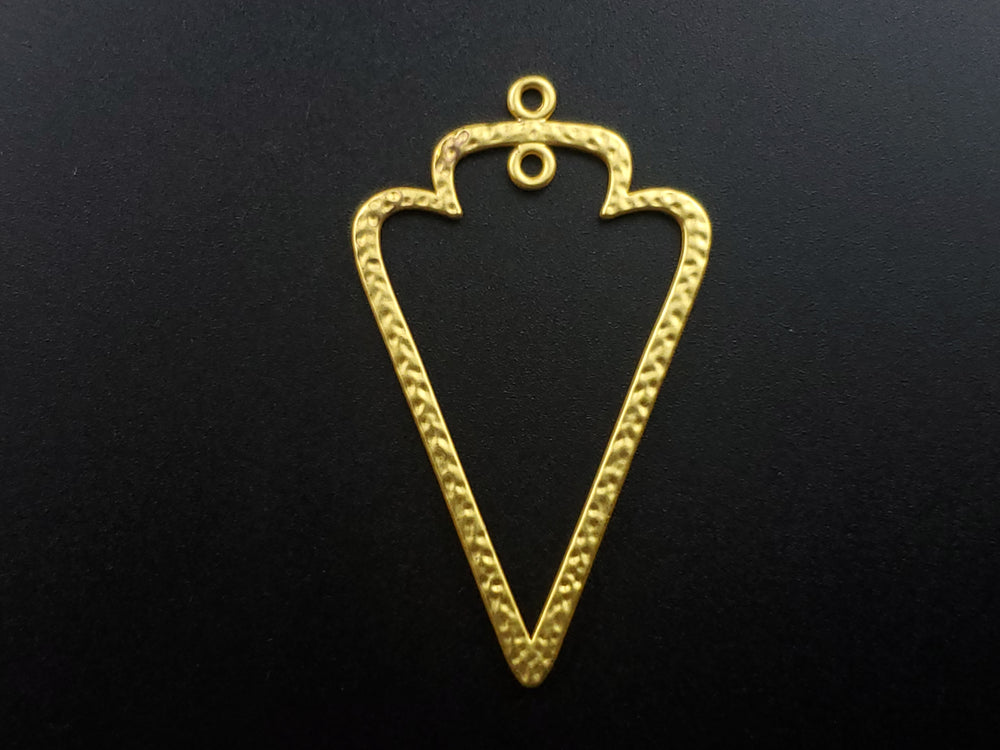 Triangle Gold Plated Pendant (2pcs)