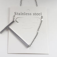 Stainless Steel Letter Chain Necklace