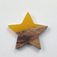 Star Resin & Wood Pendants