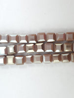 5mm Cube Glass Beads Strand
