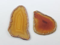 Natural Agate Slices Pendants

