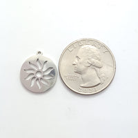Stainless Steel Sun Medal Pendant