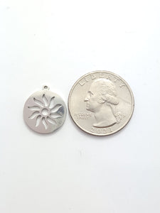Stainless Steel Sun Medal Pendant
