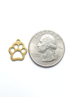 Stainless Steel Dog Paw Pendant
