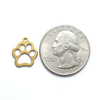 Stainless Steel Dog Paw Pendant