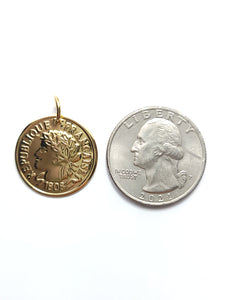 Stainless Steel Coin Pendant