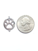 Stainless Steel Paw Medal Connector
