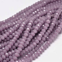 6mm Abacus Glass Beads Strand
