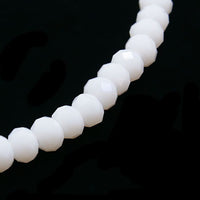 6mm Abacus Glass Beads Strand