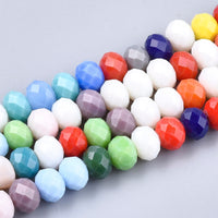 8mm Rondelle Glass Beads Strand
