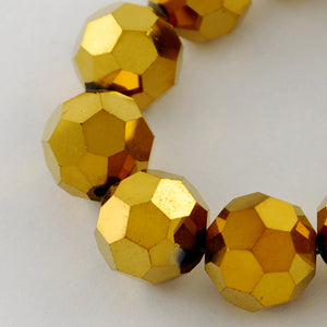 6mm Normal Glass Faceted Beads Strand