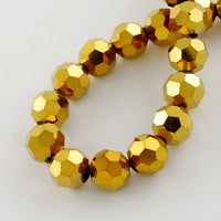 6mm Normal Glass Faceted Beads Strand
