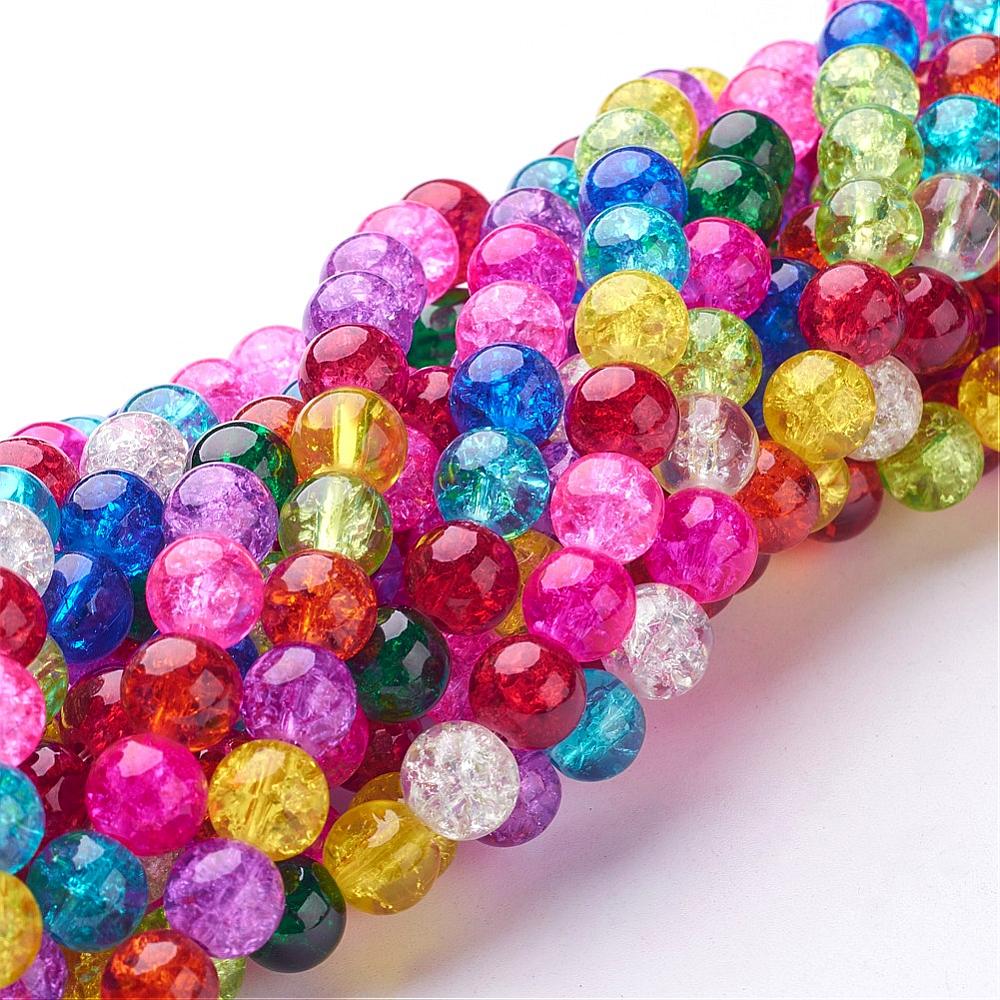 Round Glass Bead Strands