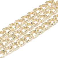 Aluminum Textured Curb Chain